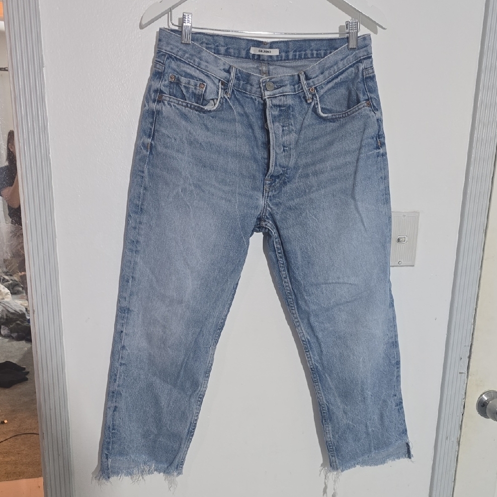 Grlfrnd Helena Straight Leg Step Hem Jeans Blackhearts